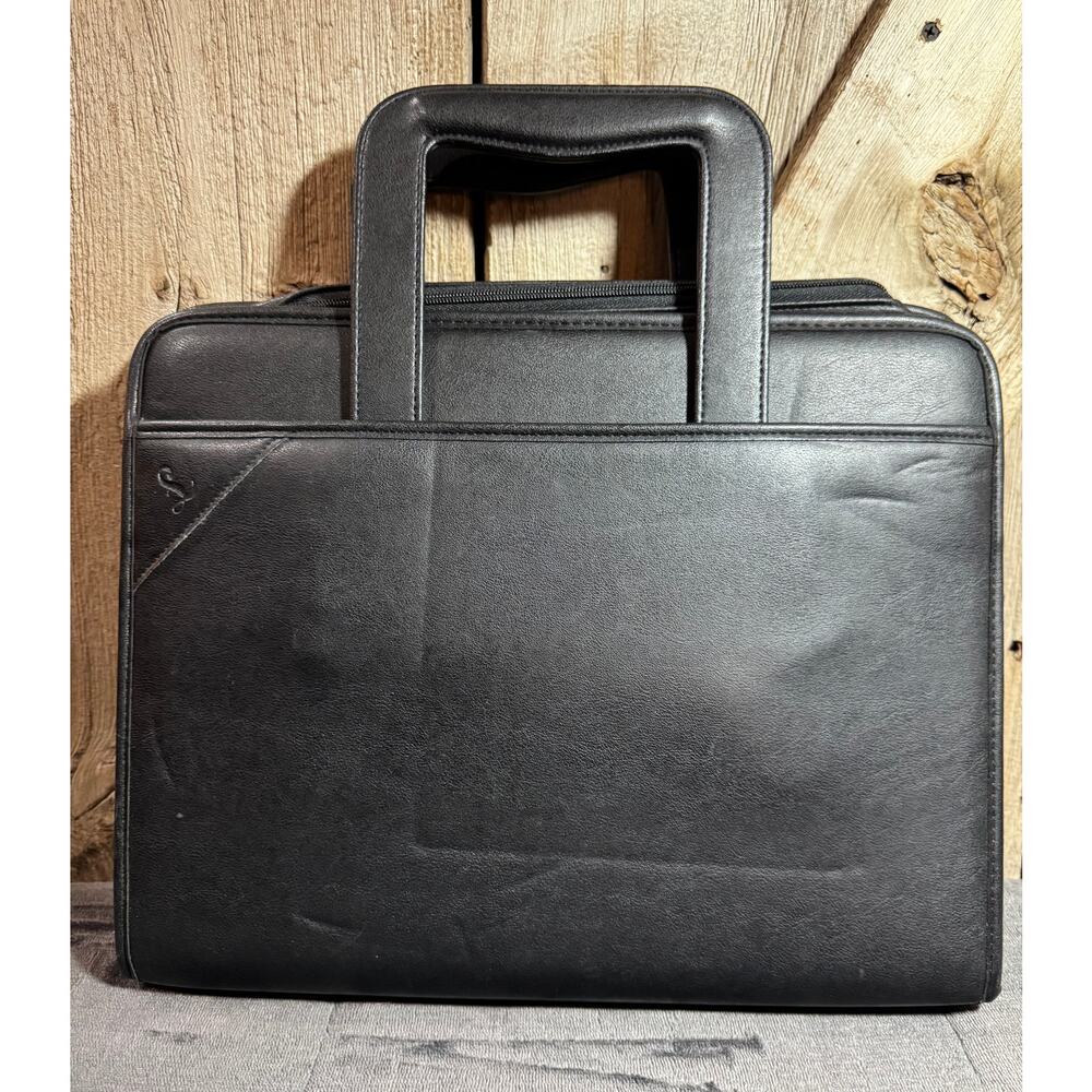 Samsill Sterling Zipper Binder Portfolio Retractable Handles For Easy Transport